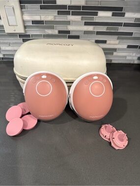 Momcozy Portable Double Breast Pump M9 - Blush Pink